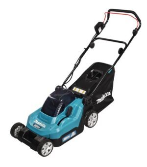 Tondeuse à Gazon Sans Fil Makita DLM382PT2 – 38 cm, 2x18V, 2x5,0 Ah