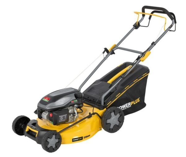 Tondeuse à Gazon Thermique Autotractée Powerplus POWXG60245X – 170cc, 51 cm, Fonction Mulching